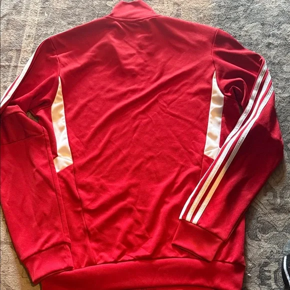 Adidas Scarlet Red Zip-Up Jacket - Picture 4 of 4